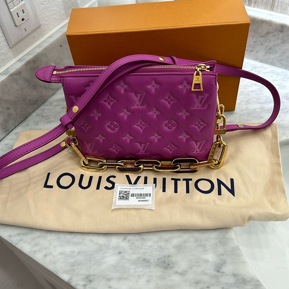 LV coussin BB orchidee NEW